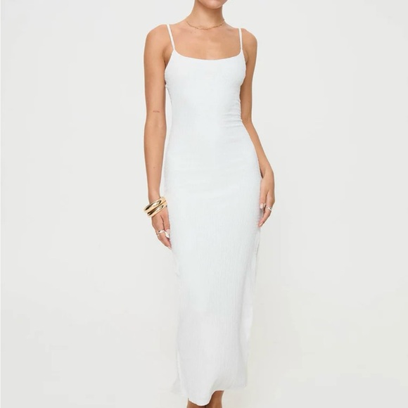 ELESTRIA MAXI DRESS, WHITE, PRINCESS POLLY - Picture 3 of 4
